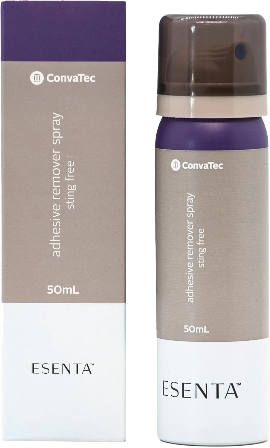 ConvaTec ESENTA Adhesive Remover Spray for Around Stomas and Wounds, Sting Free, Alcohol Free, 50 mL Bottle (Pack of 1)