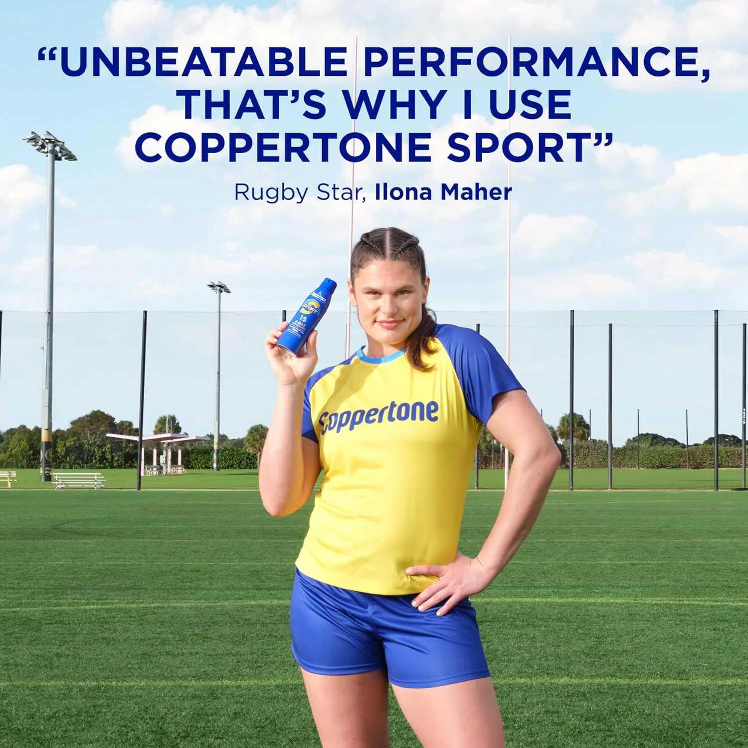 Coppertone Sport Sunscreen Spray, Broad Spectrum SPF 15 Water Resistant Spray Sunscreen, 5.5 Oz