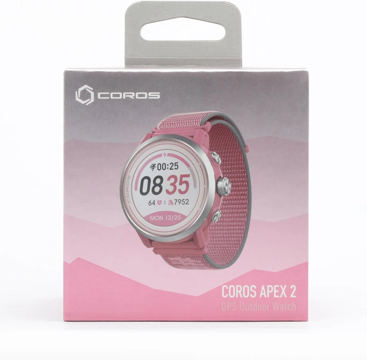 COROS APEX 2 GPS Outdoor Watch,1.2" Sapphire Screen,14 Days/40 Hours Battery Life, 5 Satellite Systems, Offline Maps, Heart Rate Monitor, Music, Multisport, Training Plan and Workout-Dusty Pink
