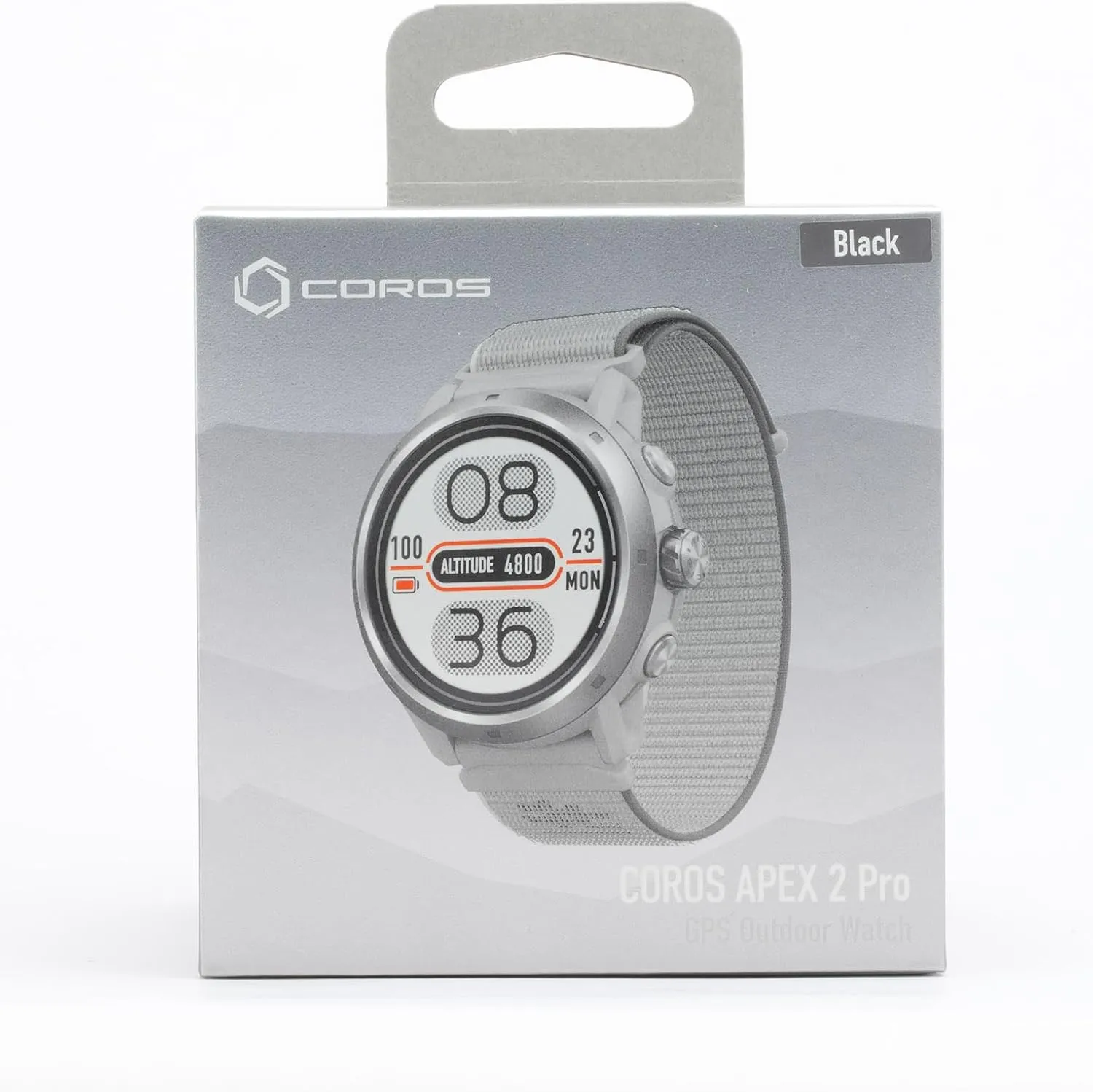 COROS APEX 2 Pro Outdoor GPS Watch, 1.3" Sapphire Titanium, 24-Day Battery Life, Dual-Freq GPS, On-Wrist Navigation, Offline Maps, Heart Rate Monitor, Track Sleep, Running, Biking, Climbing-Black