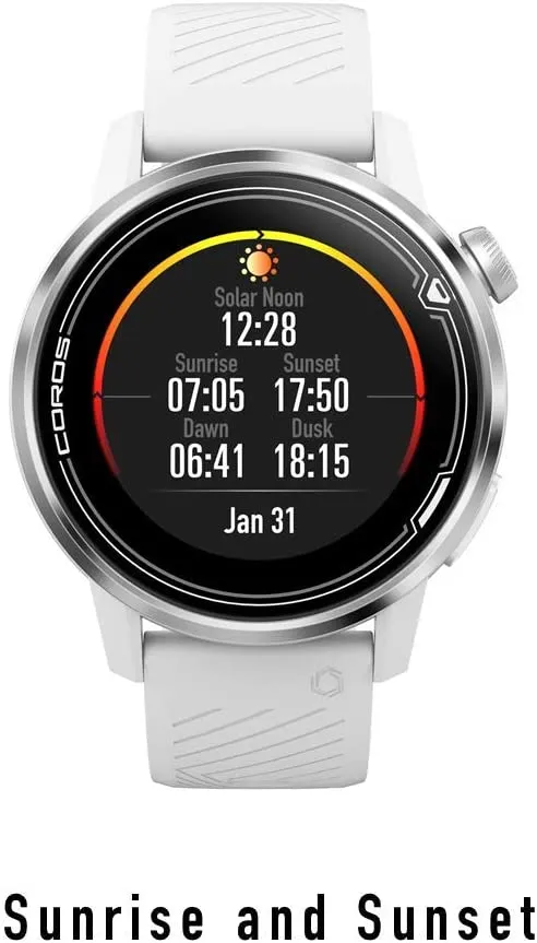 Coros APEX Premium MultiSport GPS Watch (White, 46mm) w/ HRM, 35h Full GPS Battery, Sapphire Glass, Barometer  2200 mAh Power Bank Bundle