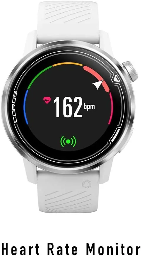 Coros APEX Premium MultiSport GPS Watch (White, 46mm) w/ HRM, 35h Full GPS Battery, Sapphire Glass, Barometer  2200 mAh Power Bank Bundle