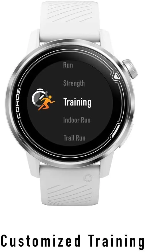 Coros APEX Premium MultiSport GPS Watch (White, 46mm) w/ HRM, 35h Full GPS Battery, Sapphire Glass, Barometer  2200 mAh Power Bank Bundle