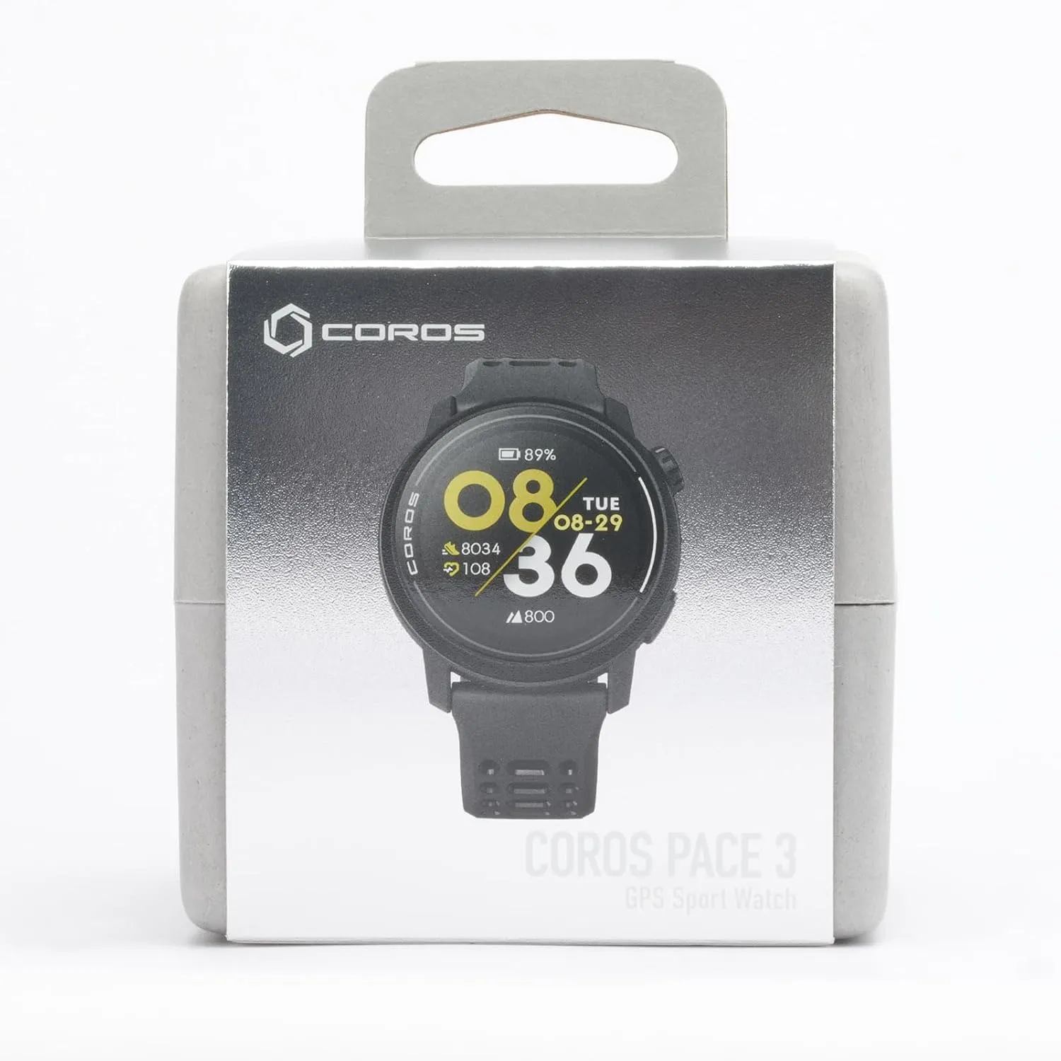 COROS PACE 3 Sport Watch GPS, Lightweight and Comfort, 17 Days Battery Life, Dual-Frequency GPS, Heart Rate, Navigation, Sleep Track, Training Plan, Run, Bike, and Ski (Black Silicone)