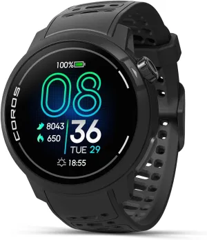 COROS PACE Pro GPS SPORT WATCH, 1.3-inch AMOLED Touchscreen, Fastest in Class Processor Running Watch, 20 days Battery Life, Navigation with Global Offline Maps, Sleep Tracking, Running, Cycling-Black