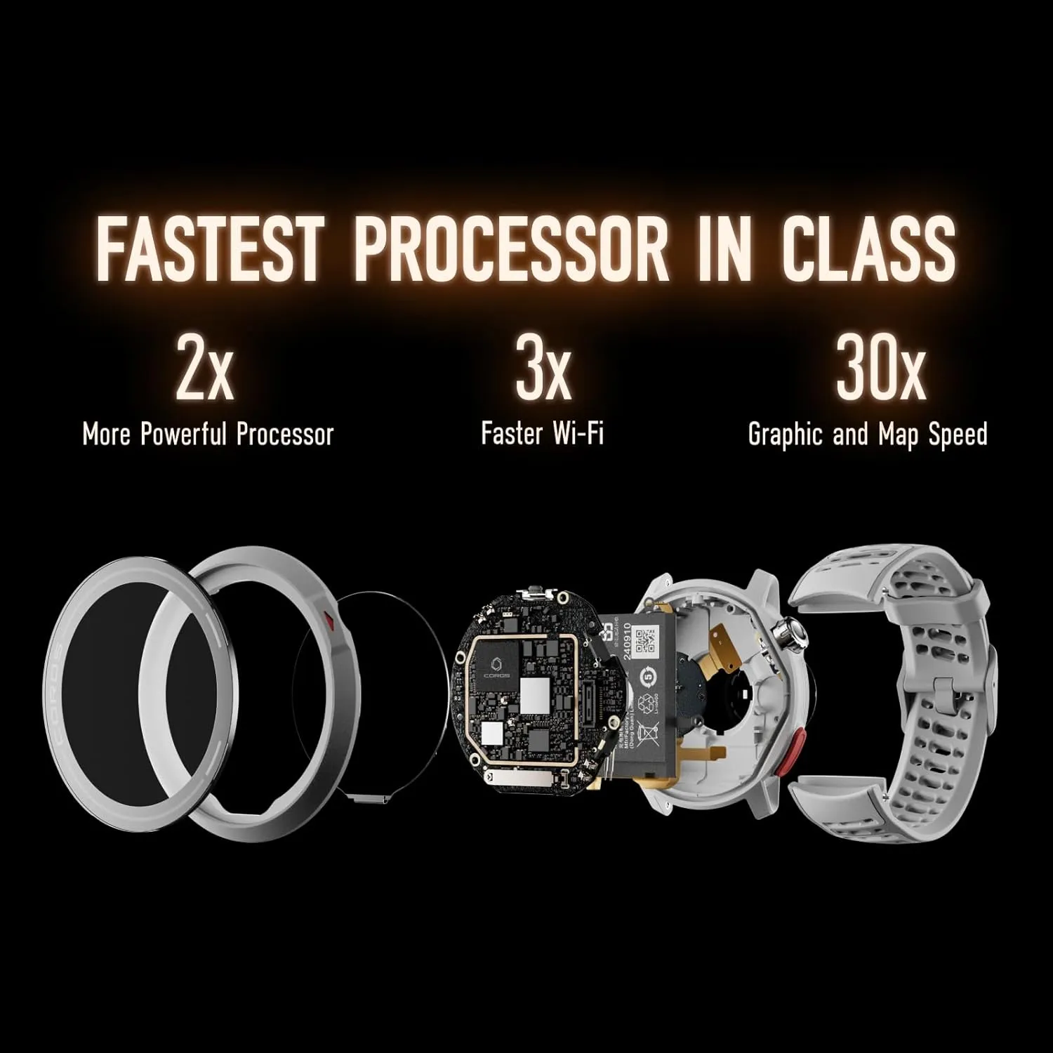 COROS PACE Pro GPS SPORT WATCH, 1.3-inch AMOLED Touchscreen, Fastest in Class Processor Running Watch, 20 days Battery Life, Navigation with Global Offline Maps, Sleep Tracking, Running, Cycling- Blue