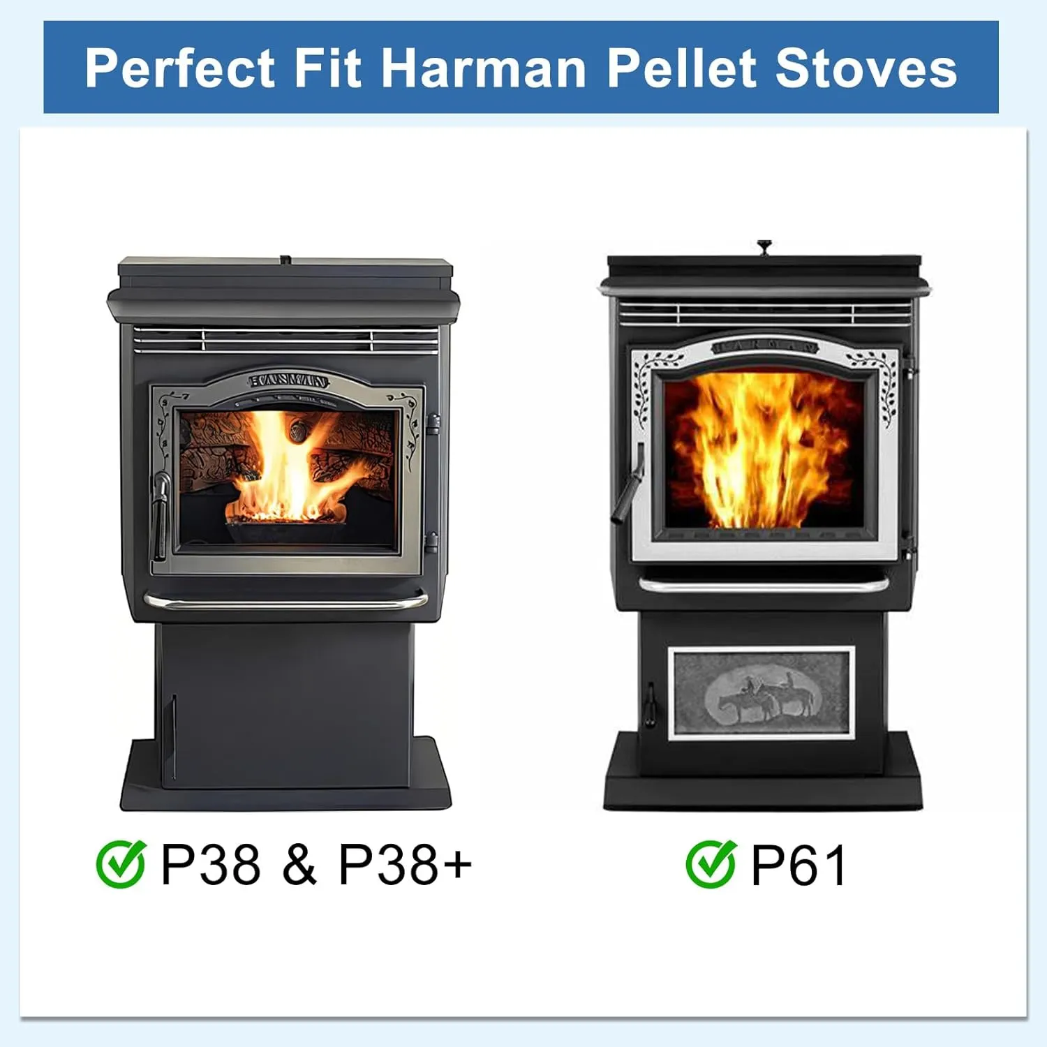 Criditpid Replacement 3-00-08534 Flame Guide for Harman P61, P61A, P38, PF100, Invincible Pellet Stove.