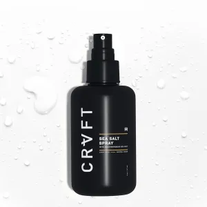 CRVFT Sea Salt Spray 6oz | Light Hold/Natural Finish | Add Volume & Texture | Ideal for All Hair Types & Lengths | Men's Texturizing Surf Spray | Made in the USA | Paraben & Sulfate Free [Scented]