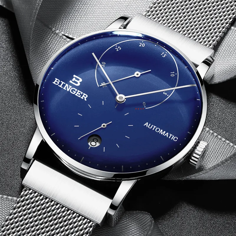 Curved Glass Business Fashion Men's Watch