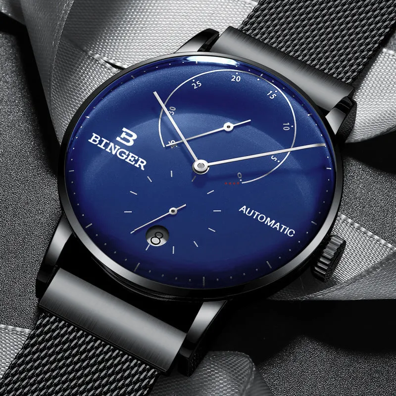 Curved Glass Business Fashion Men's Watch