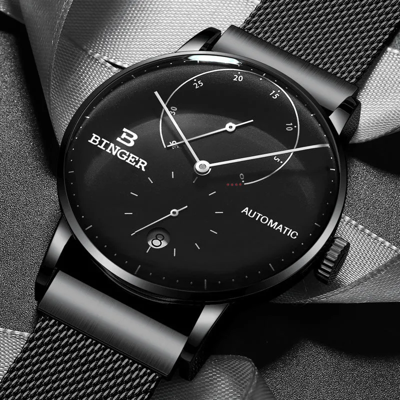 Curved Glass Business Fashion Men's Watch