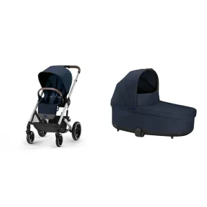 Cybex Balios S Lux Stroller/Cot S Lux 2 Bundle - Ocean Blue