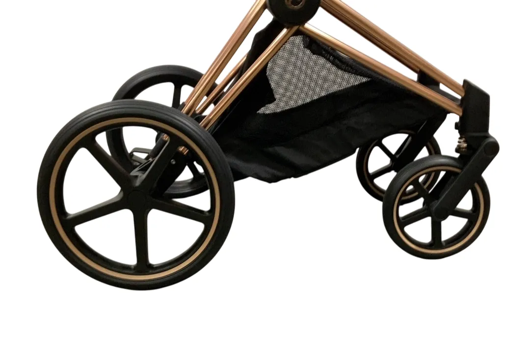 Cybex Priam4 Stroller, 2023, Deep Black, Rose Gold