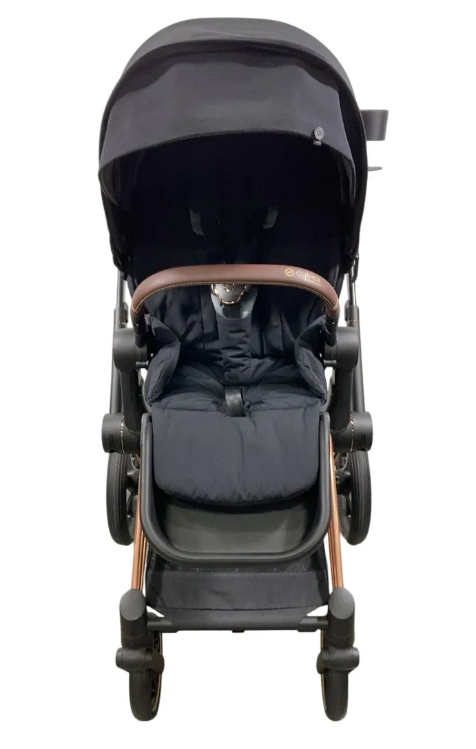 Cybex Priam4 Stroller, 2023, Deep Black, Rose Gold