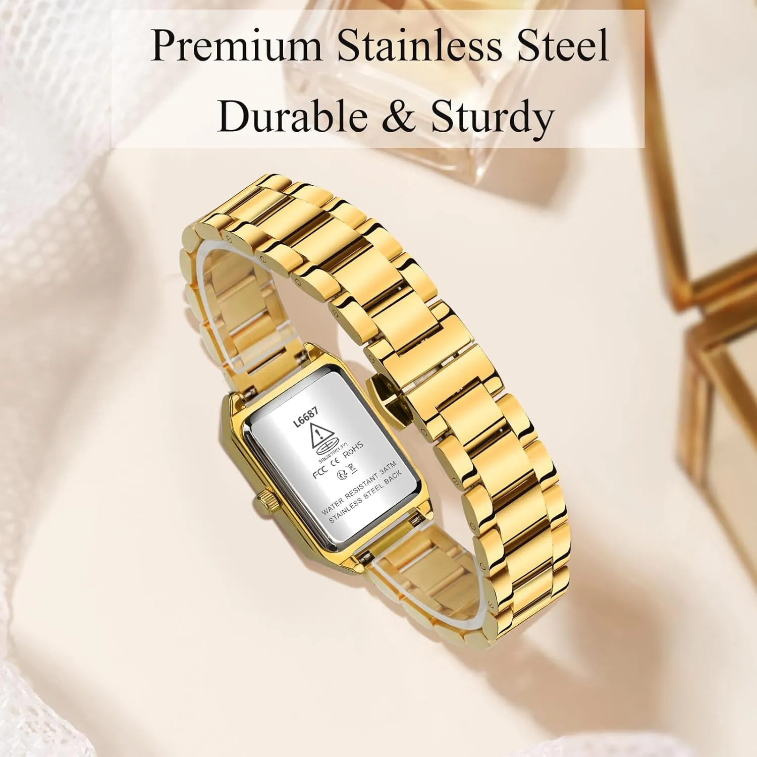 Dainty Bracelet Watch for Women - Luxury Ladies Wrist Watch With Stainless Steel & Japanese Quartz Movement, Daily Waterproof - A Great Gift