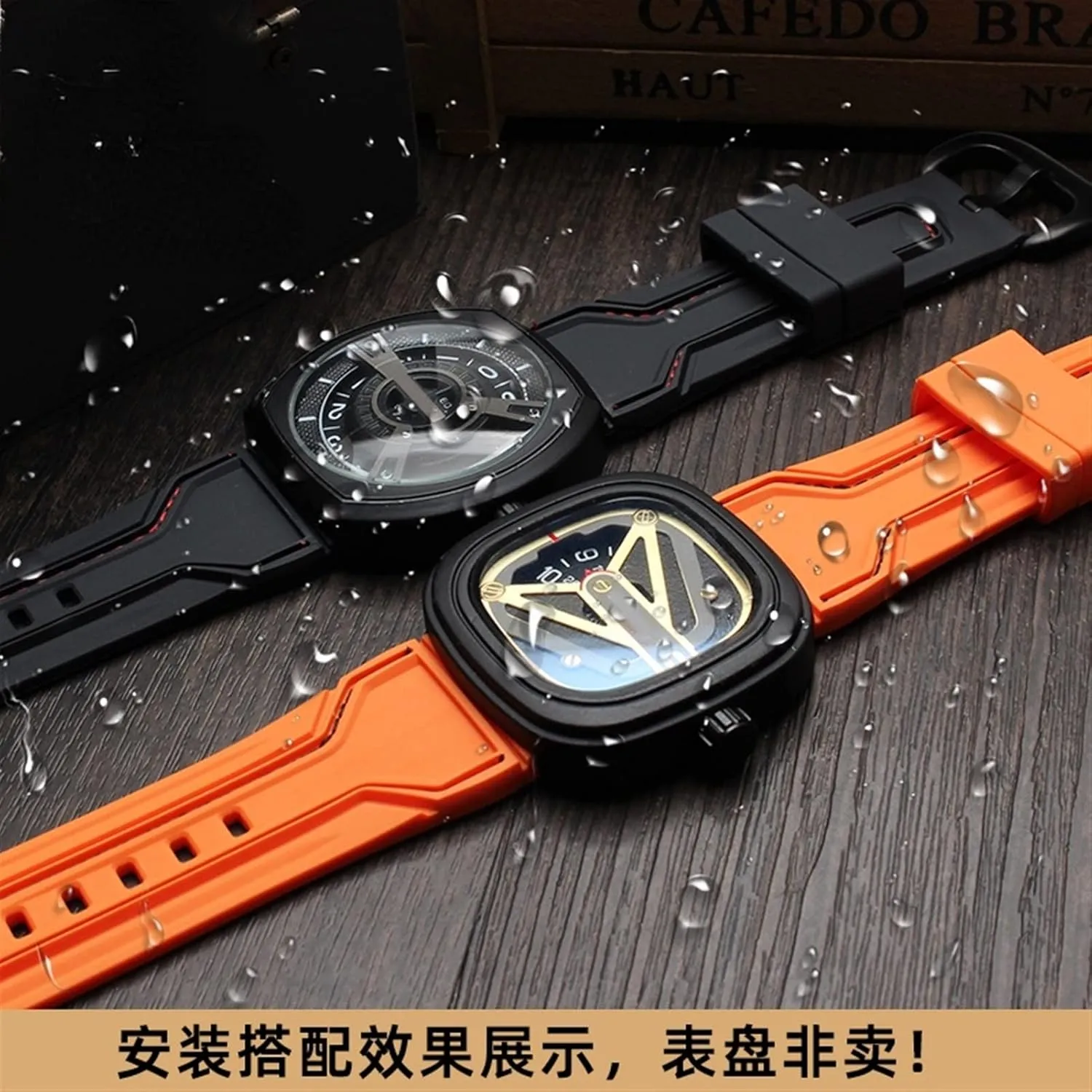 DASEB WatchBands For Seven Friday Rubber Watch Strap Egler Waterproof Watch Band Sevenfriday P Series Yp3c/02
