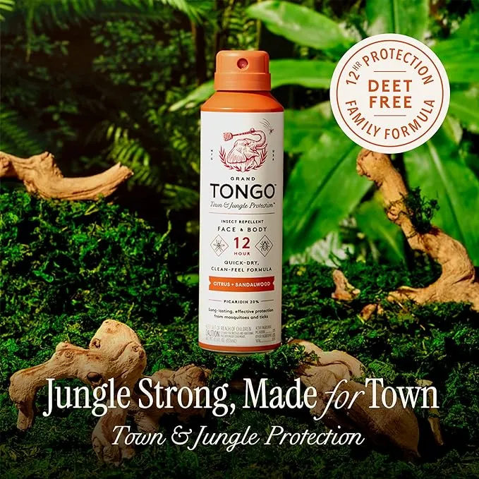 DEET-Free Insect Repellent with Picaridin, The 12 Hour Protection, DEET Alternative - Citrus   Sandalwood