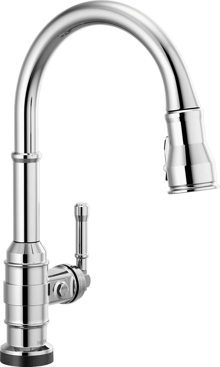 Delta 9190TL-DST Broderick 1.8 GPM Single Hole Pull Down Touchless Kitchen Faucet with Touch2O, ShieldSpray, MagnaTite, Diamond Seal and Touch-Clean Technologies - Chrome