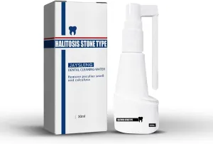 Dental Tartar Control Spray - Zinc Lactate & Natural Mint for Plaque Dissolving and Bad Breath Defense, 30mL Fresh Breath Oral Care Solution