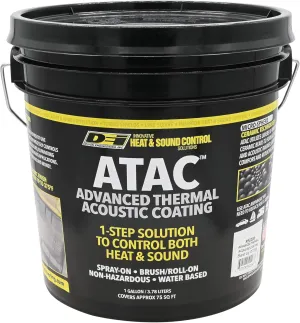 Design Engineering - ATAC Advanced Thermal Acoustic Coating - 1 Gallon | 2-in-1 Sound & Heat Barrier for Car Insulation | Sound Deadening Spray/Roll On