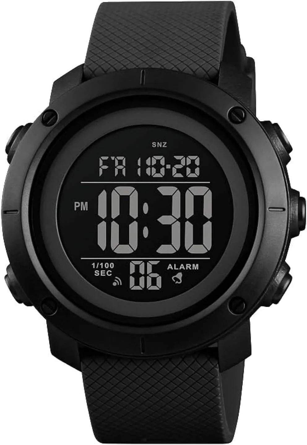 Digital Watch Sports Waterproof Military Back Light Small Watch for Men Black 1426