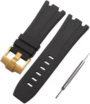 Dive Rubber Silicone Watch Band Compatible with Audemars Piguet Royal Oak Offshore 15703 15710-28mm AP Rubber Watch Band Strap