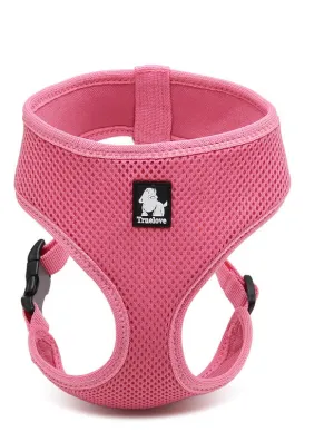 Dog Harness with Steel D Ring - Pink, S