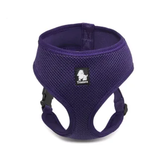 Dog Harness with Steel D Ring - Purple, S