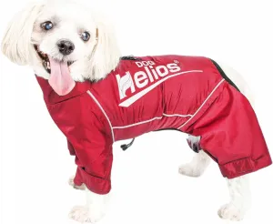 Dog Helios ® 'Hurricanine' Waterproof and Reflective Full Body Dog Coat - Pet Jacket Features Heat Retention and Blackshark Technology - This Dog Jacket Features Adjustable Sleeves and Waist