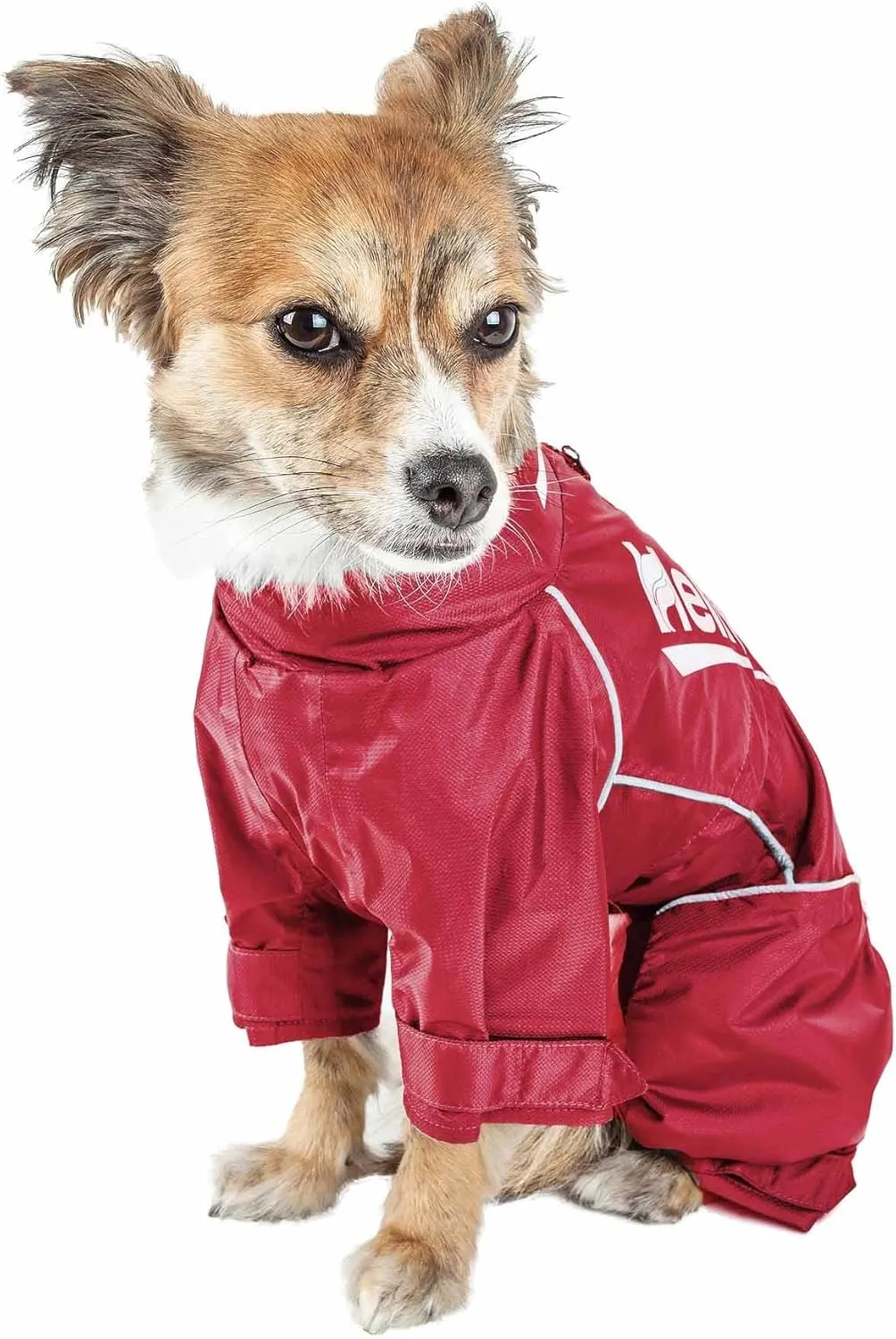 Dog Helios ® 'Hurricanine' Waterproof and Reflective Full Body Dog Coat - Pet Jacket Features Heat Retention and Blackshark Technology - This Dog Jacket Features Adjustable Sleeves and Waist