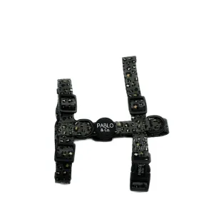 Dog Strap Harness - Khaki Leopard