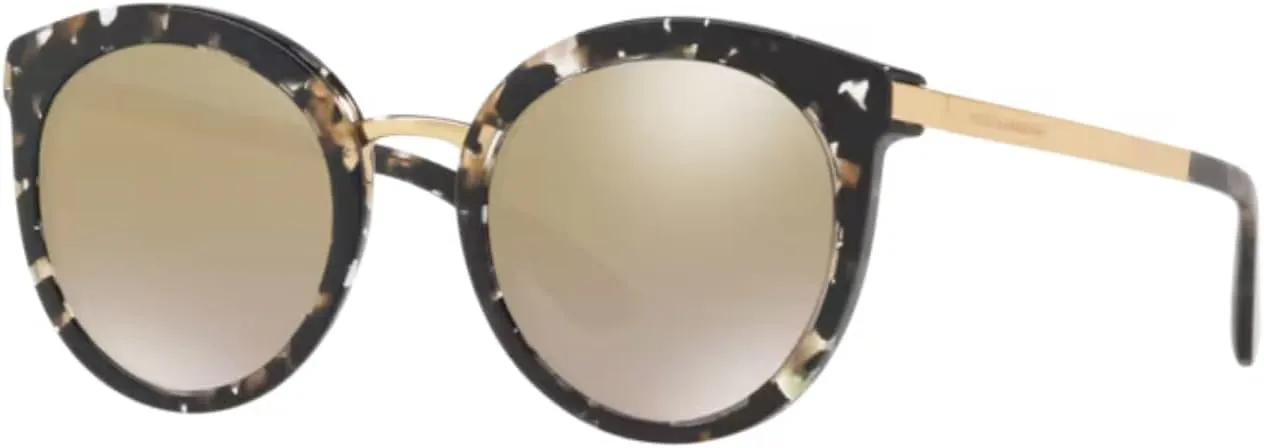 Dolce & Gabbana DG4268 Round Sunglasses For Women   BUNDLE with Designer iWear Eyewear Kit