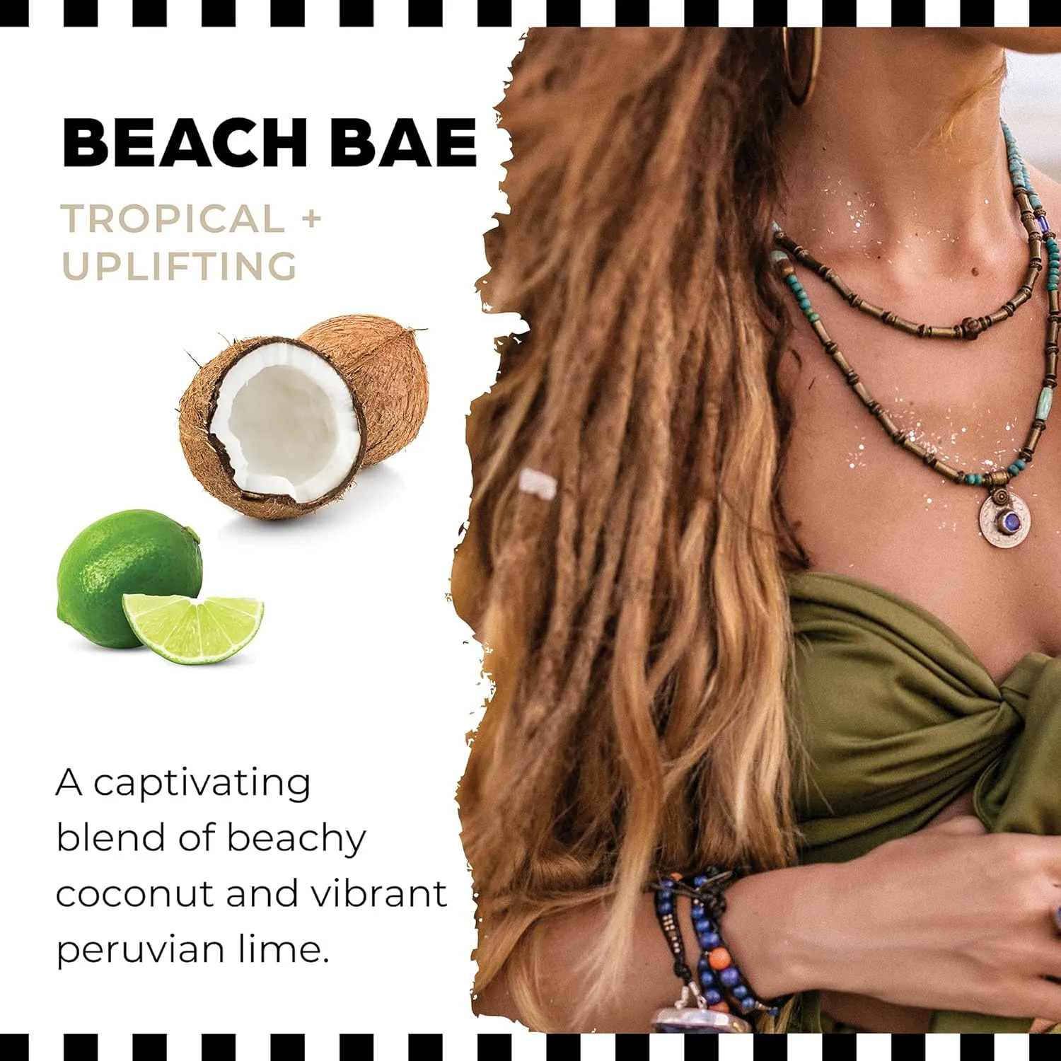 Dollylocks Refreshening Spray – Residue-Free Dreadlock & Loc Moisturizer Spray, Plant Based Deodorizer & Conditioner for Dreads,Vegan & pH-Balanced (Beach Bae Scent, 8oz)
