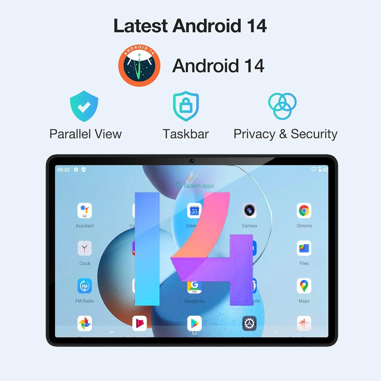 DOOGEE T30S 11 Inch Tablet, 2.4K Android 14 Tablet with 16GB RAM 256GB ROM, Octa-Core Android Tablet with 8580mAh Large Battery, 13MP 8MP, BT5.0, 5G WiFi, 4G Cellular Tablets
