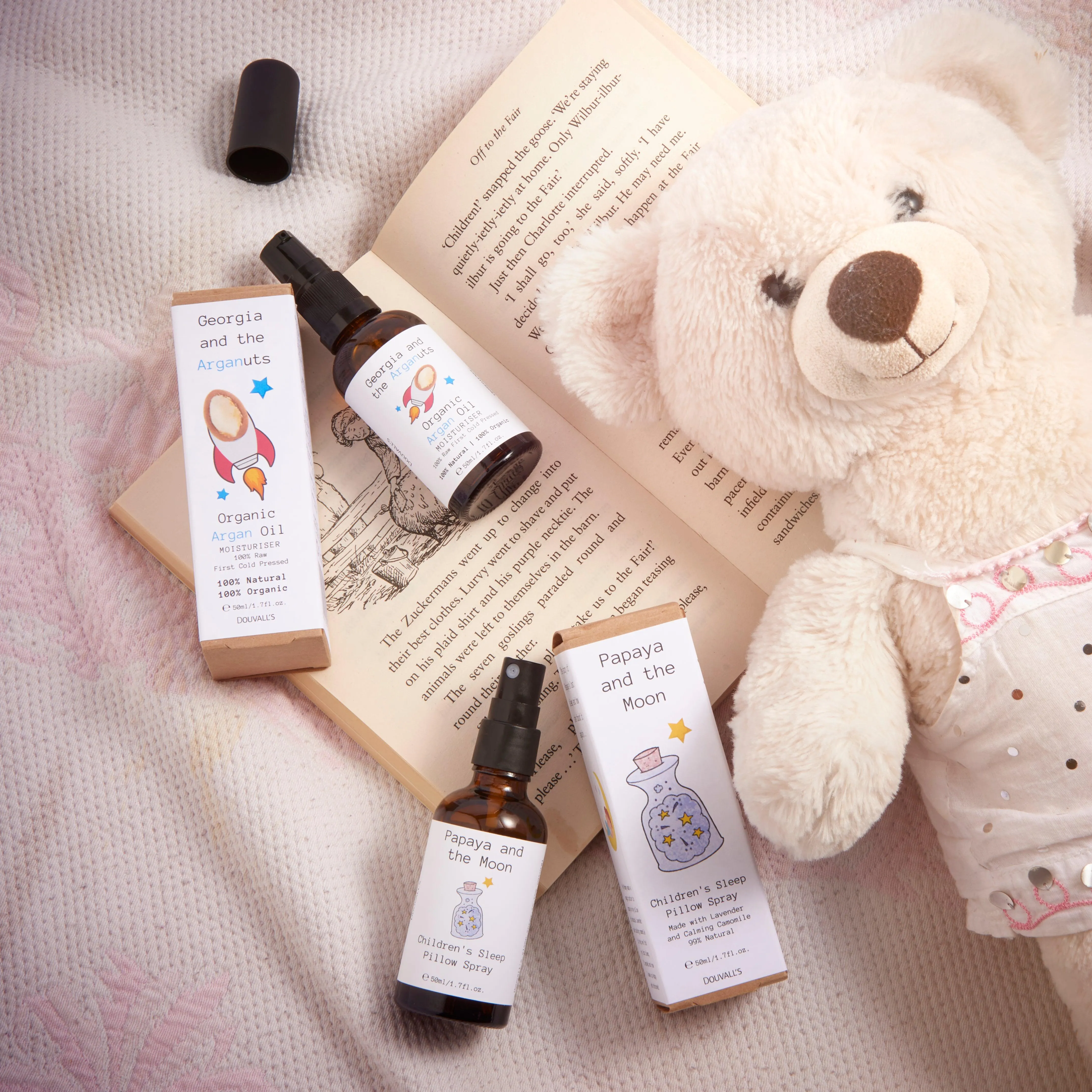 Douvall's Papaya and the Moon Organic Children's Sleep Pillow Spray