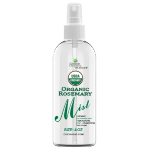 Dr Joe Lab Organic Rosemary Mist For Skincare - Moisturize Sensitive and Dry Skin - Pillow Relaxation - Pure Essential Oil & Body Mist - Packaging May Vary. (4 oz)