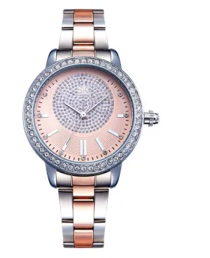 Drill steel belt ladies watch