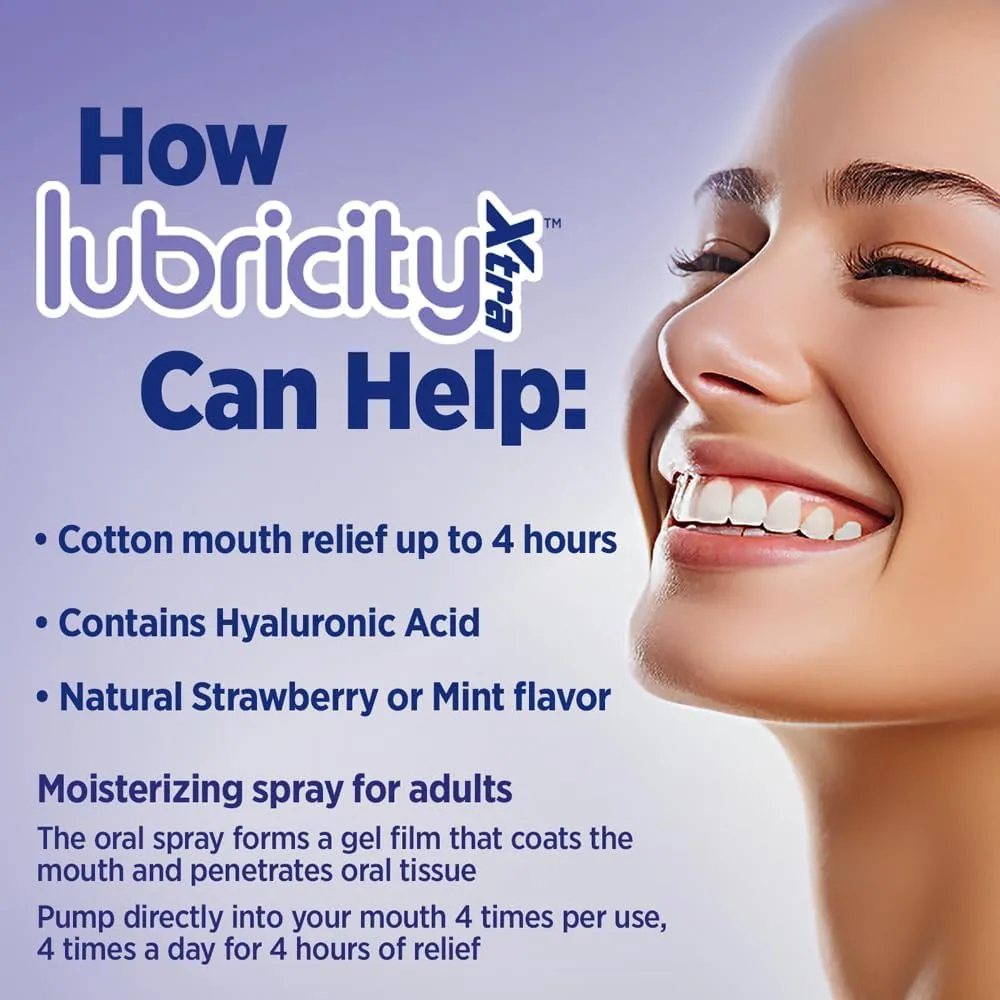 Dry Mouth Spray - Advanced Formula - Hyaluronic Acid and Xylitol, Saliva Substitute Moisturizing Oral Spray, The Most Satisfactory Solution in Dry Mouth Products (2 Fl. Oz., Strawberry)