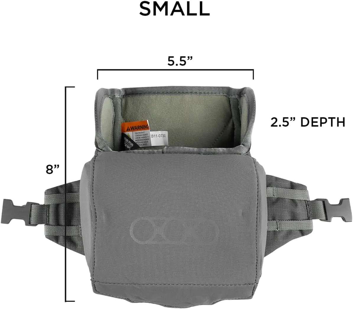 Eberlestock Recon Modular Bino Pack - Advanced Binocular Harness System with Customizable Attachments - Gray - Small