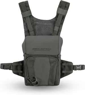 Eberlestock Recon Modular Bino Pack - Advanced Binocular Harness System with Customizable Attachments - Gray - Small