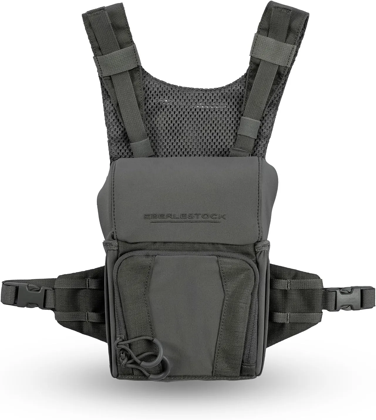 Eberlestock Recon Modular Bino Pack - Advanced Binocular Harness System with Customizable Attachments - Gray - Small