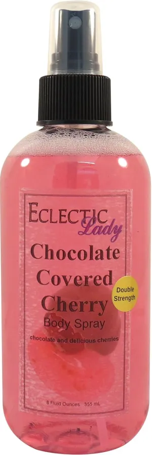 Eclectic Lady Chocolate Covered Cherry Body Spray, Double Strength, 8 ounces, Body Mist for Women with Clean, Light & Gentle Fragrance, Cologne with Soft, Subtle Aroma For Daily Use