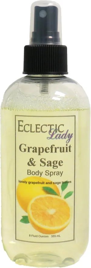 Eclectic Lady Grapefruit And Sage Body Spray, Double Strength, 16 ounces, Body Mist for Women with Clean, Light & Gentle Fragrance, Cologne with Soft, Subtle Aroma For Daily Use