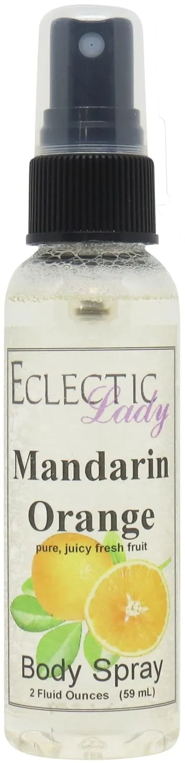 Eclectic Lady Mandarin Orange Body Spray, 16 ounces, Body Mist for Women with Clean, Light & Gentle Fragrance, Cologne with Soft, Subtle Aroma For Daily Use