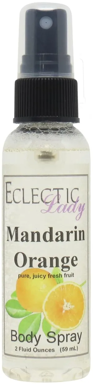 Eclectic Lady Mandarin Orange Body Spray, 16 ounces, Body Mist for Women with Clean, Light & Gentle Fragrance, Cologne with Soft, Subtle Aroma For Daily Use