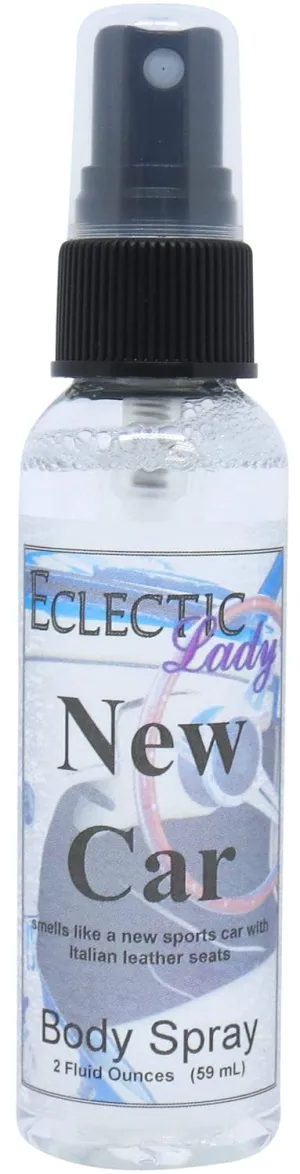Eclectic Lady New Car Body Spray, Double Strength, 4 ounces, Body Mist for Women with Clean, Light & Gentle Fragrance, Cologne with Soft, Subtle Aroma For Daily Use