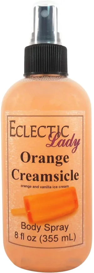 Eclectic Lady Orange Creamsicle Body Spray, 8 ounces, Body Mist for Women with Clean, Light & Gentle Fragrance, Cologne with Soft, Subtle Aroma For Daily Use