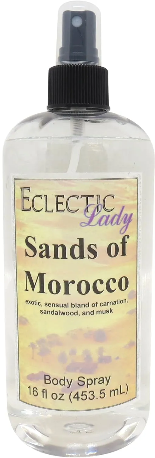 Eclectic Lady Sands Of Morocco Body Spray, 16 ounces, Body Mist for Women with Clean, Light & Gentle Fragrance, Cologne with Soft, Subtle Aroma For Daily Use
