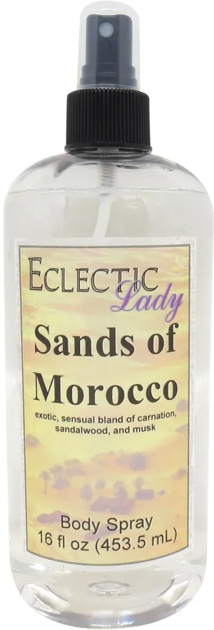 Eclectic Lady Sands Of Morocco Body Spray, 16 ounces, Body Mist for Women with Clean, Light & Gentle Fragrance, Cologne with Soft, Subtle Aroma For Daily Use