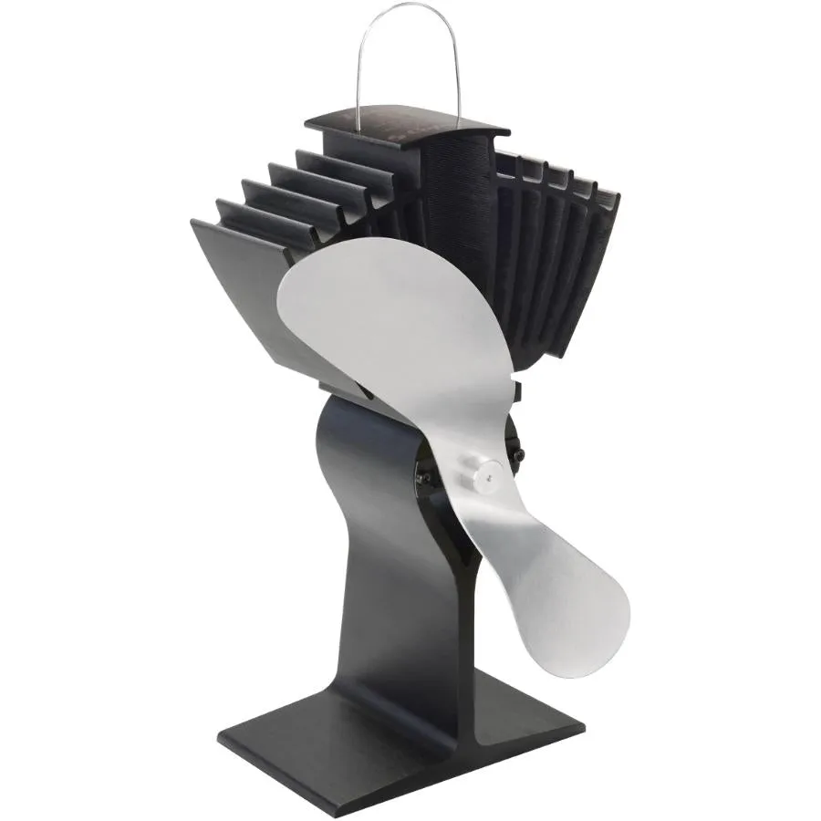 Ecofan 812AMKBX AirMax Large Heat Powered Wood Stove Fan, Made in Canada, Nickel